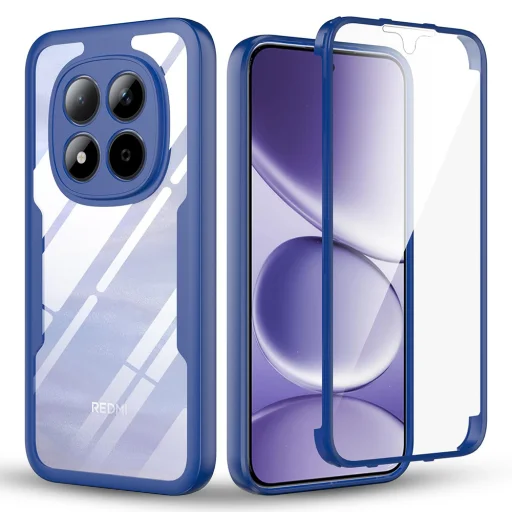 Xiaomi Redmi Note 15 Pro 5G Techsuit - ColorVerse 360 Series + Kijelzővédő - Kék tok - 1