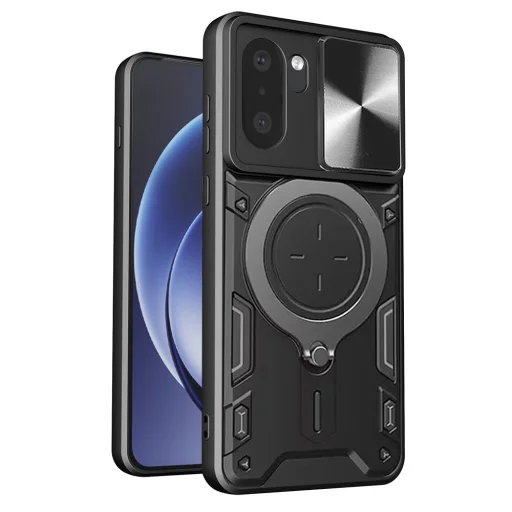 OnePlus 15R Fekete Techsuit CamGuard Pro tok - 1