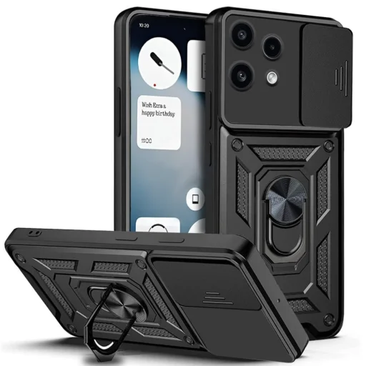 Nothing Phone (3a) Lite Fekete Techsuit - CamShield Series tok - 1