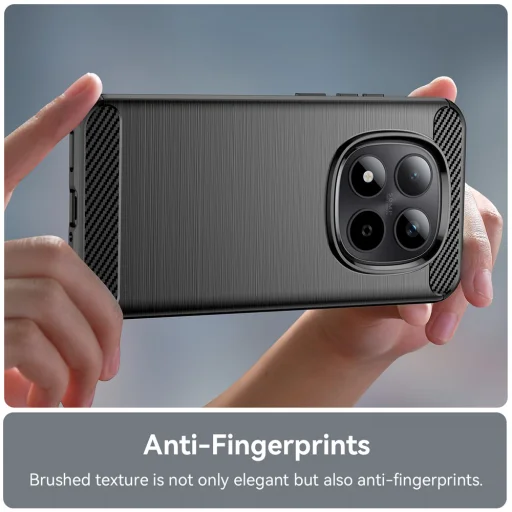 Xiaomi Redmi Note 15 5G Fekete Techsuit - Carbon Silicone tok - 2