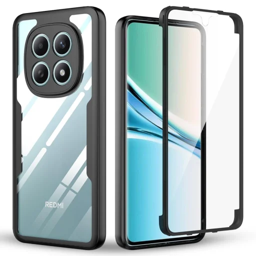 Xiaomi Redmi Note 15 5G Fekete Techsuit - ColorVerse 360 Series + Képernyővédő tok - 1