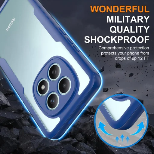 Xiaomi Redmi Note 15 5G Kék Techsuit - ColorVerse 360 Series + Képernyővédő tok - 3