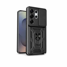 Vyklápacie puzdro s posuvným krytom fotoaparátu Samsung Galaxy S26 Ultra čierne