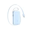 Joyroom JR-PR2L 10000mAh 35W Power Bank with Built-in Retractable USB-C Cable and USB-C Lanyard Cable - Blue thumbnail