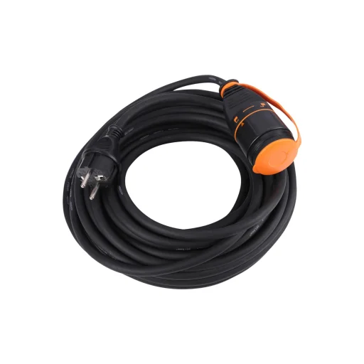 ETM 53.501.21 hosszabbító gumikábel, reteszelhető aljzat, H07RN-F, fekete, 25m - 1