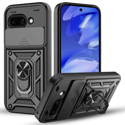 Google Pixel 10a Fekete Techsuit CamShield Series tok - 1