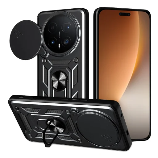 Honor Magic8 Pro Techsuit - CamShield Series - Fekete tok - 1