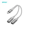 BWOO Kettő az egyben Adapter 2 Type C port 3,5MM Jackhez BZ68 thumbnail