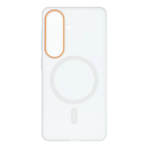 Samsung Galaxy S26 GO ORANGE MagSafe kompatibilis tok átlátszó - 6