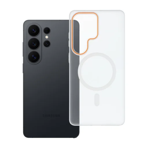 Samsung Galaxy S26 Ultra GO ORANGE MagSafe kompatibilné priehľadné puzdro - 7
