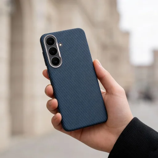 Samsung Galaxy A17 KEVLAR  MagSafe kompatibilis tok tengerészkék - 5