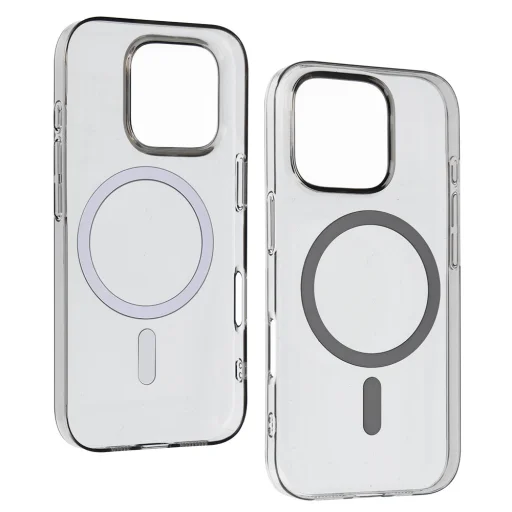 Átlátszó Slim Magsafe tok iPhone 14 Pro grafit tok - 4