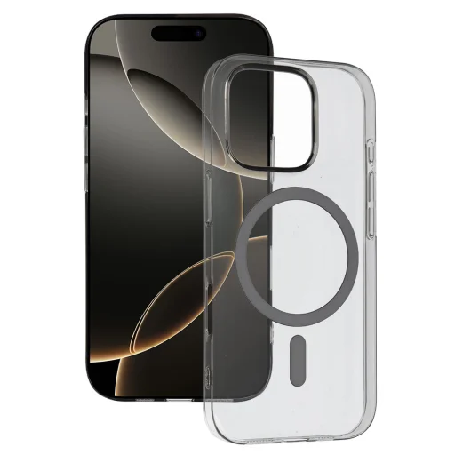 Átlátszó Slim Magsafe tok iPhone 14 Pro grafit tok - 1