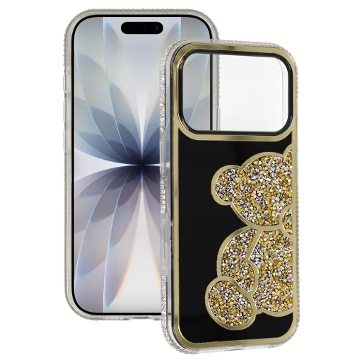  iPhone 17 Pro Arany Teddy Bear tok - 1