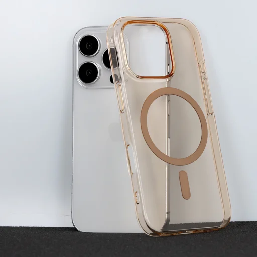 Átlátszó Vékony Magsafe iPhone 14 Pro tok sivatag tok - 5