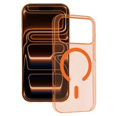  iPhone 17 Pro Átlátszó Slim Magsafe cosmic orange tok