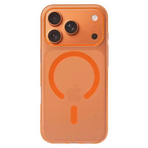  iPhone 17 Pro Átlátszó Slim Magsafe cosmic orange tok - 2