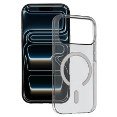  iPhone 17 Pro Szürke Transparent Slim Magsafe tok