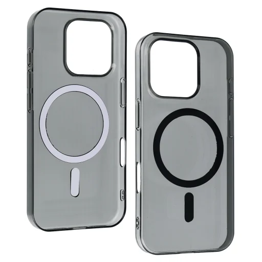 Transparent Slim Magsafe iPhone 14 Pro tok fekete - 4