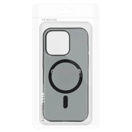 Transparent Slim Magsafe iPhone 14 Pro tok fekete - 6