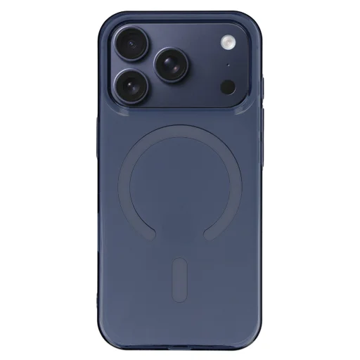  iPhone 17 Pro Mély Kék Átlátszó Vékony Magsafe tok - 2