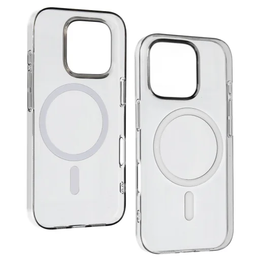 Átlátszó Slim Magsafe tok iPhone 14 Pro szürke tok - 4