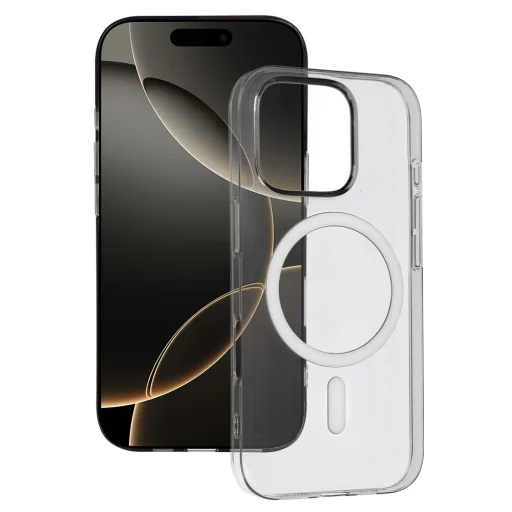 Átlátszó Slim Magsafe tok iPhone 14 Pro szürke tok - 1