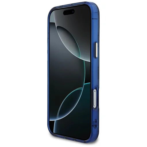 iPhone 17 Pro Max Guess IML Peony Dot MagSafe kék tok - 5