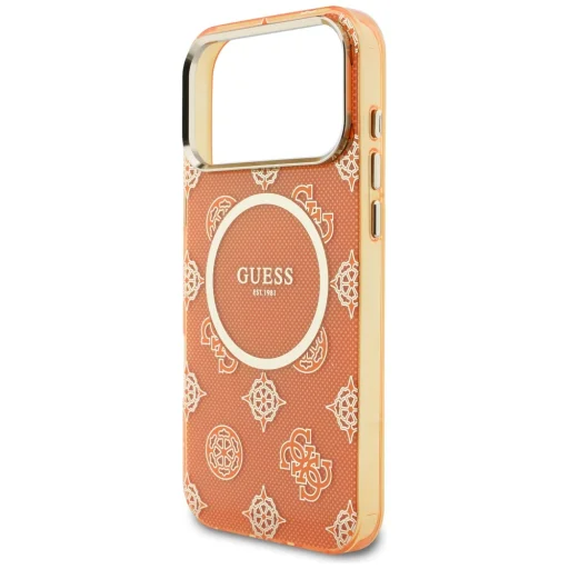 iPhone 17 Pro Max Guess IML Peony Dot MagSafe tok narancssárga - 6