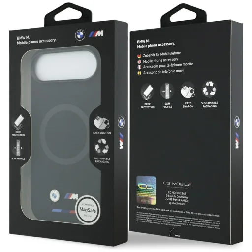 iPhone Air BMW M Silicon Logo MagSafe tok fekete - 8