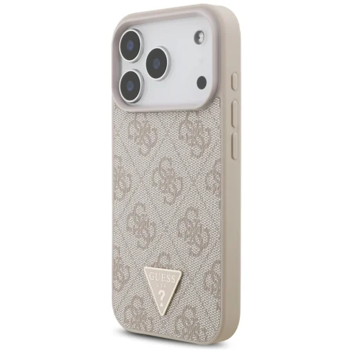 iPhone 17 Pro Guess 4G Pántos Háromszög Logó MagSafe tok rózsaszín tok - 3