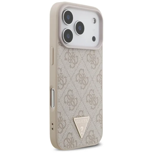 iPhone 17 Pro Guess 4G Pántos Háromszög Logó MagSafe tok rózsaszín tok - 4