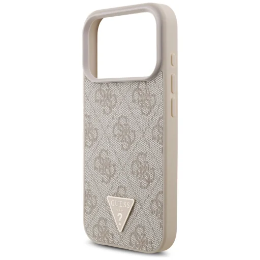 iPhone 17 Pro Guess 4G Pántos Háromszög Logó MagSafe tok rózsaszín tok - 6
