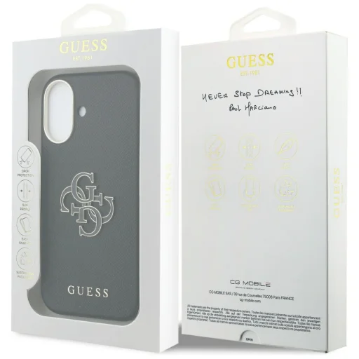 iPhone 17 Guess FW Resin Logo tok fekete - 8