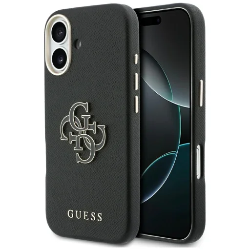 iPhone 17 Guess FW Resin Logo tok fekete - 1