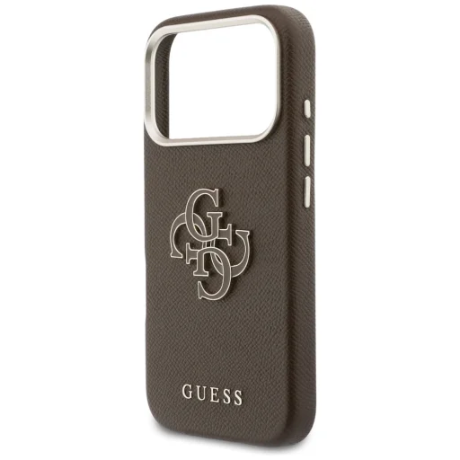iPhone 17 Pro Max Guess FW Resin Logo barna tok - 6