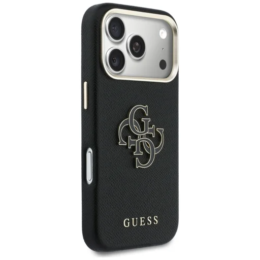 iPhone 17 Pro Max Guess FW Resin Logo tok fekete - 4