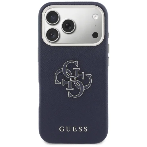 iPhone 17 Pro - Guess FW Resin Logo tok, kék - 3