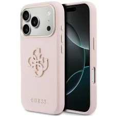 iPhone 17 Pro Max pink Guess FW Resin Logo tok