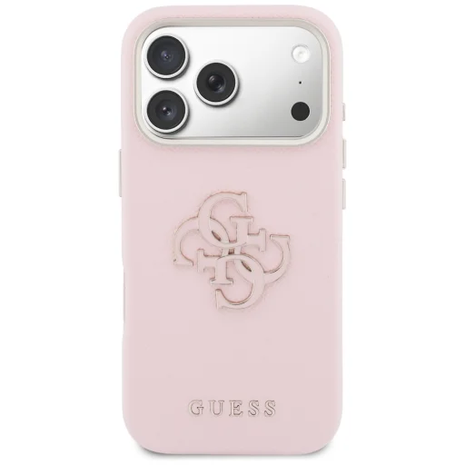 iPhone 17 Pro Max pink Guess FW Resin Logo tok - 3