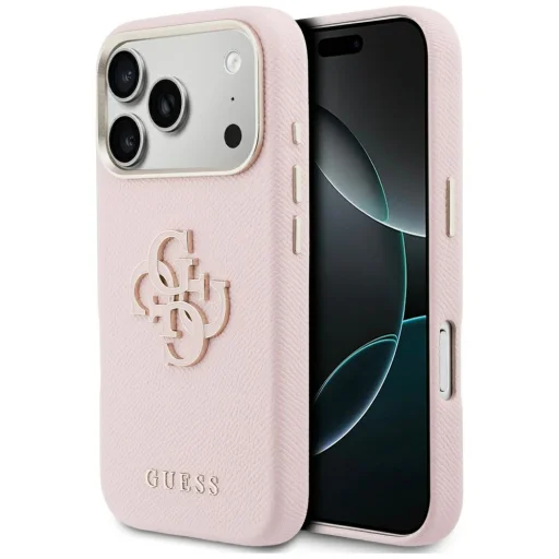 iPhone 17 Pro Max pink Guess FW Resin Logo tok - 1