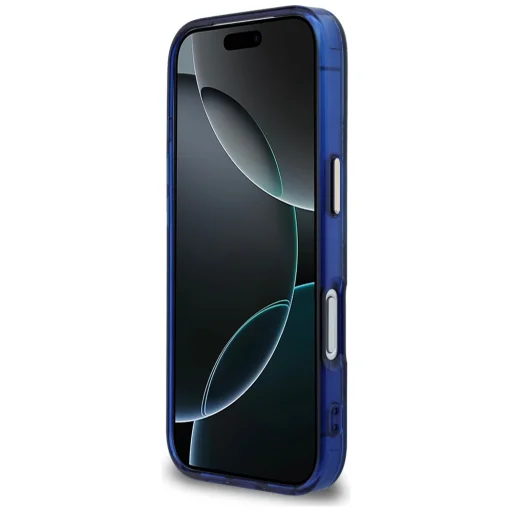 iPhone 17 Pro Guess IML Peony Dot MagSafe kék tok - 5