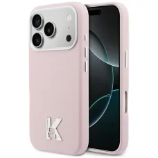 iPhone 17 Pro Max Karl Lagerfeld Karl Head Logo MagSafe tok rózsaszín