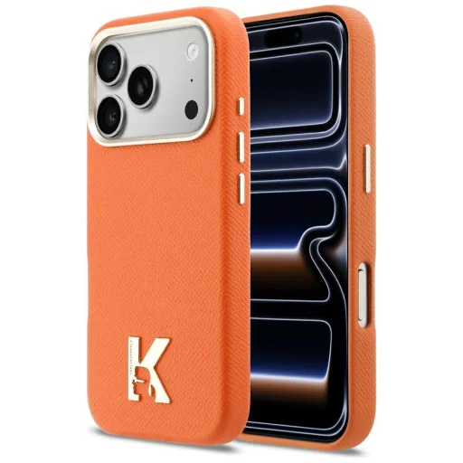 iPhone 17 Pro Karl Lagerfeld Karl Head Logo MagSafe tok narancssárga - 1