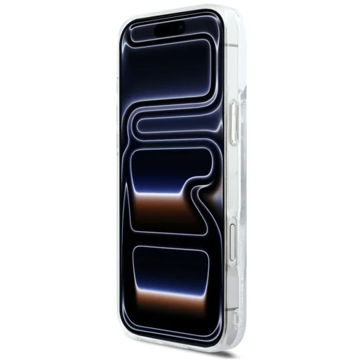 iPhone 17 Pro Max Karl Lagerfeld Liquid Glitter Karl Felirat Logó MagSafe tok átlátszó - 5