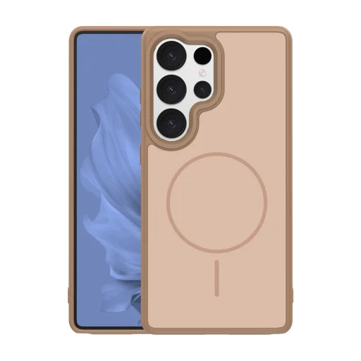 Samsung Galaxy S25 Ultra vékony mágneses barna tok - 1