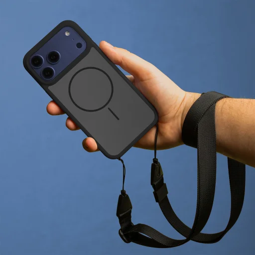 iPhone 17 Pro vékony keretes mágneses tok fekete - 6