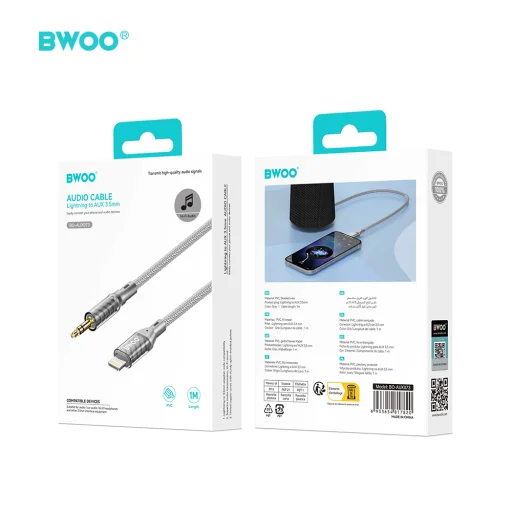 iPhone BWOO AUX kábel Lightning to 3.5mm Jack audio AUX073 - 5