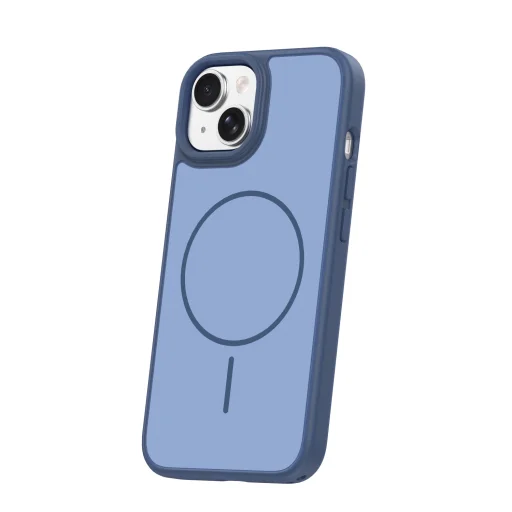 iPhone 14 6,1" vékony mágneses keretes tok sötétkék - 2