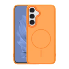 Samsung Galaxy S26 vékony mágneses tok narancssárga